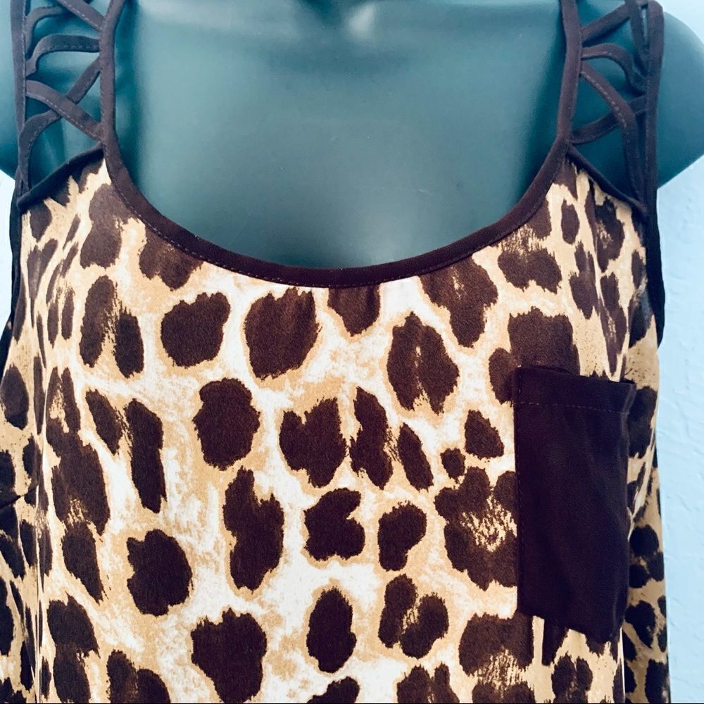 Edge Cheetah Print Tank Top Size Large - Picture 4 of 11